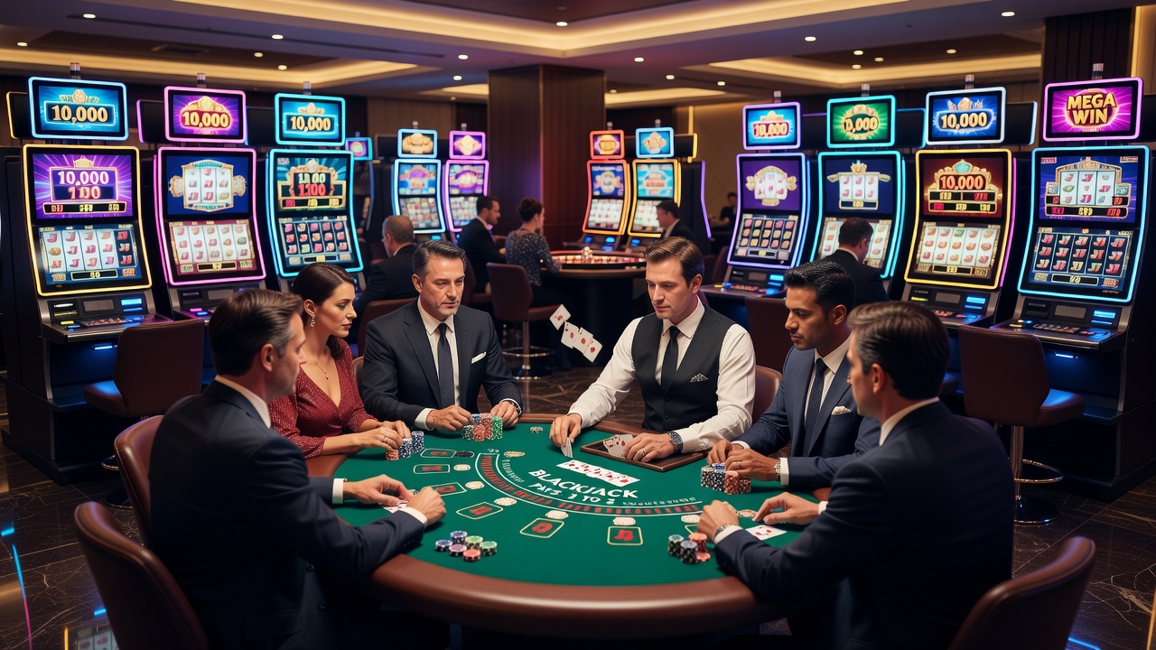 Live dealer table with professional croupier and multiple camera setups for online streaming