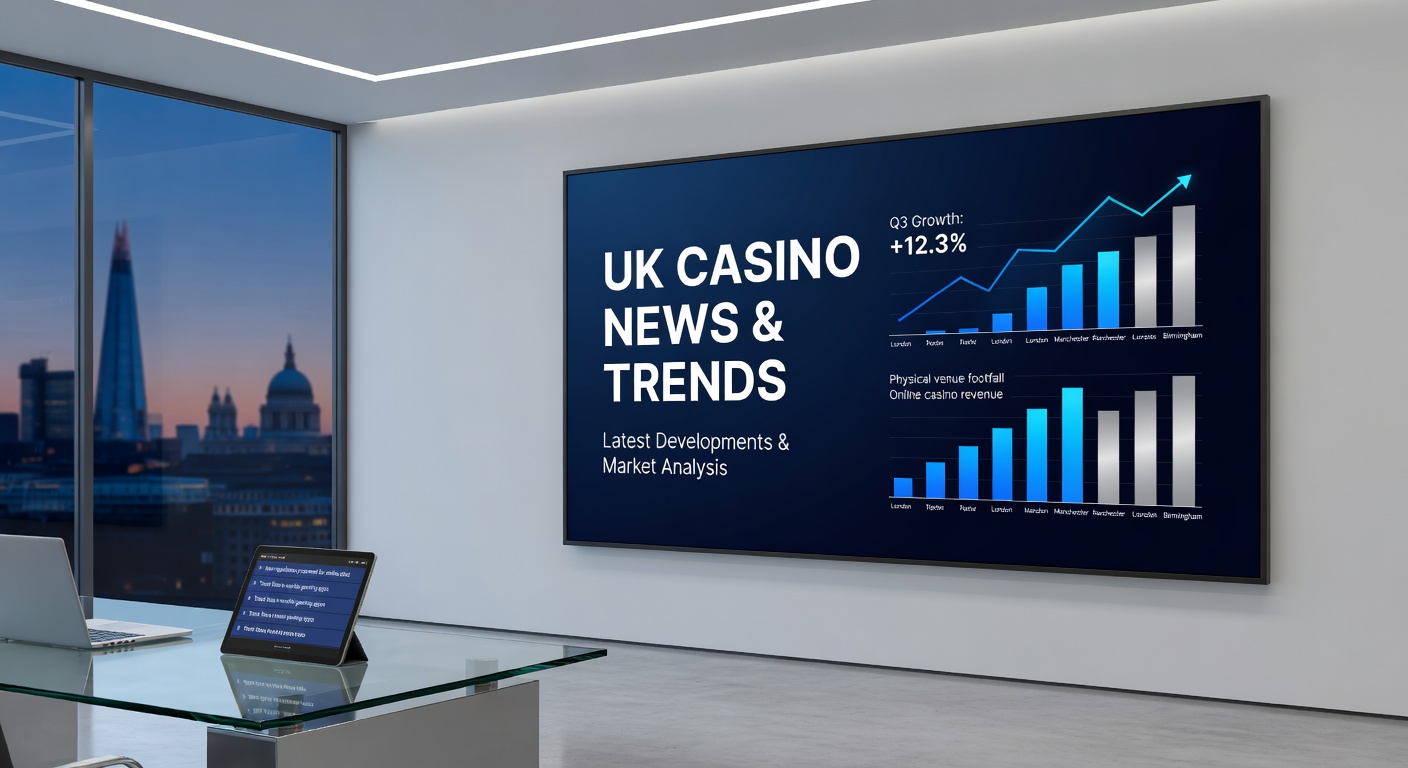 UK Gambling Commission headquarters with regulatory documents and levy announcement graphics highlighting 2026 changes