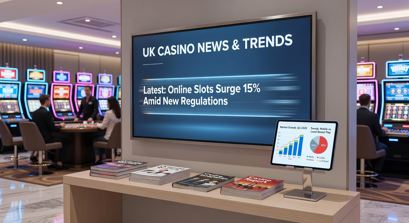 A bustling UK casino floor with slot machines and tables, symbolizing the vibrant yet pressured industry facing new regulations