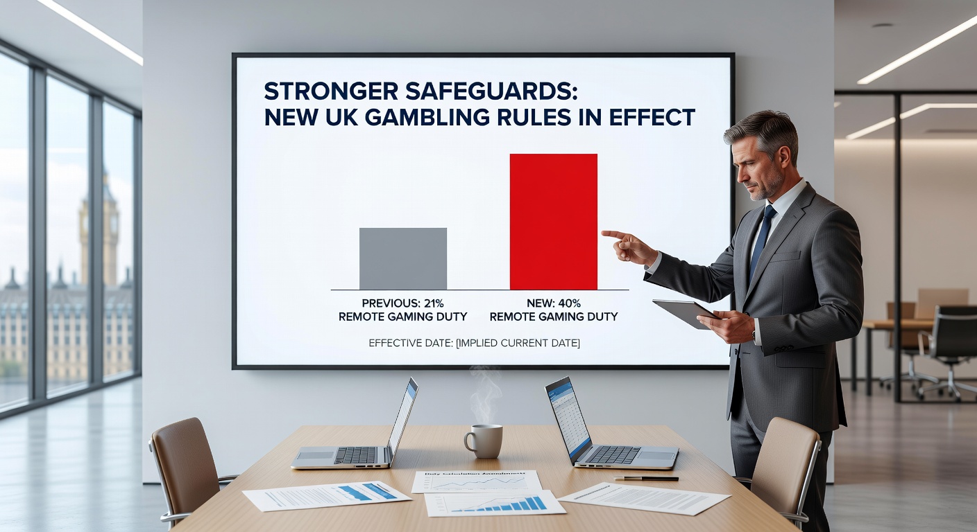 Graph showing rising tax burdens on UK gambling operators, with a steep climb at 40% RGD, illustrating the fiscal squeeze on small businesses