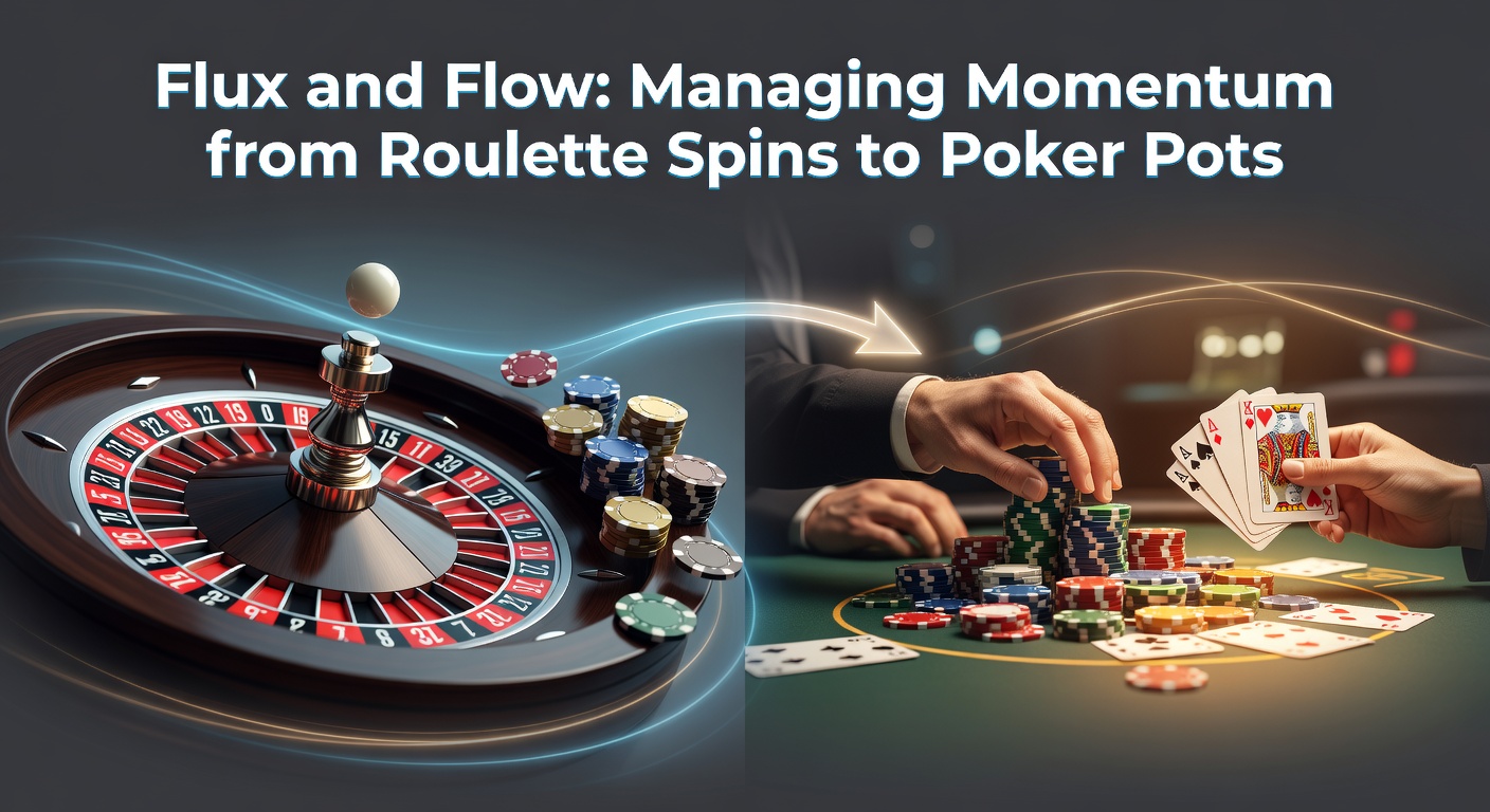 Dynamic roulette wheel in motion surrounded by stacks of colorful chips, capturing the high-energy flux of spins