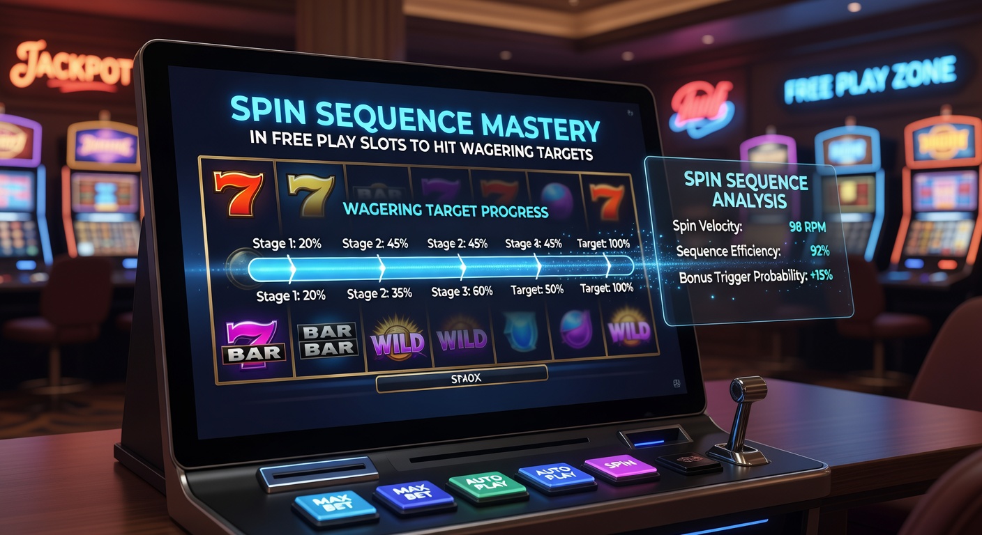Detailed chart showing slot spin sequences with payout peaks and wagering progress bars